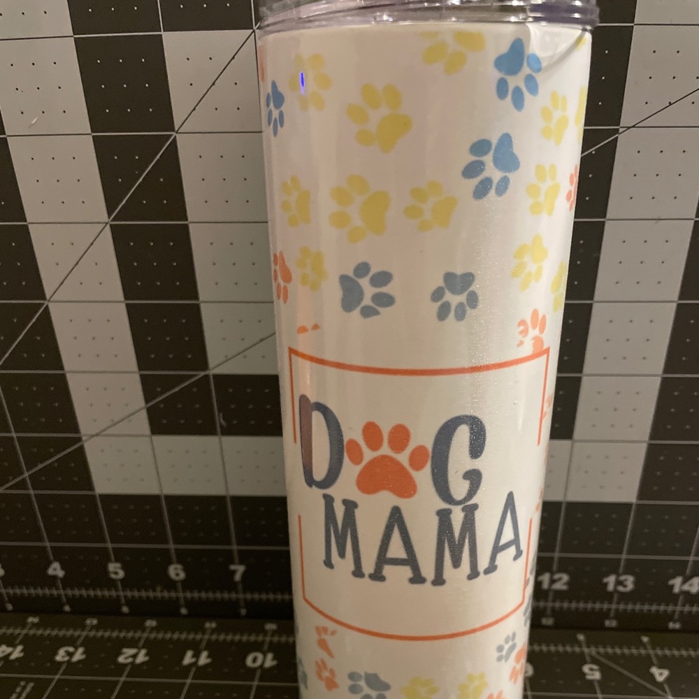 Dog mom stainless steel tumbler